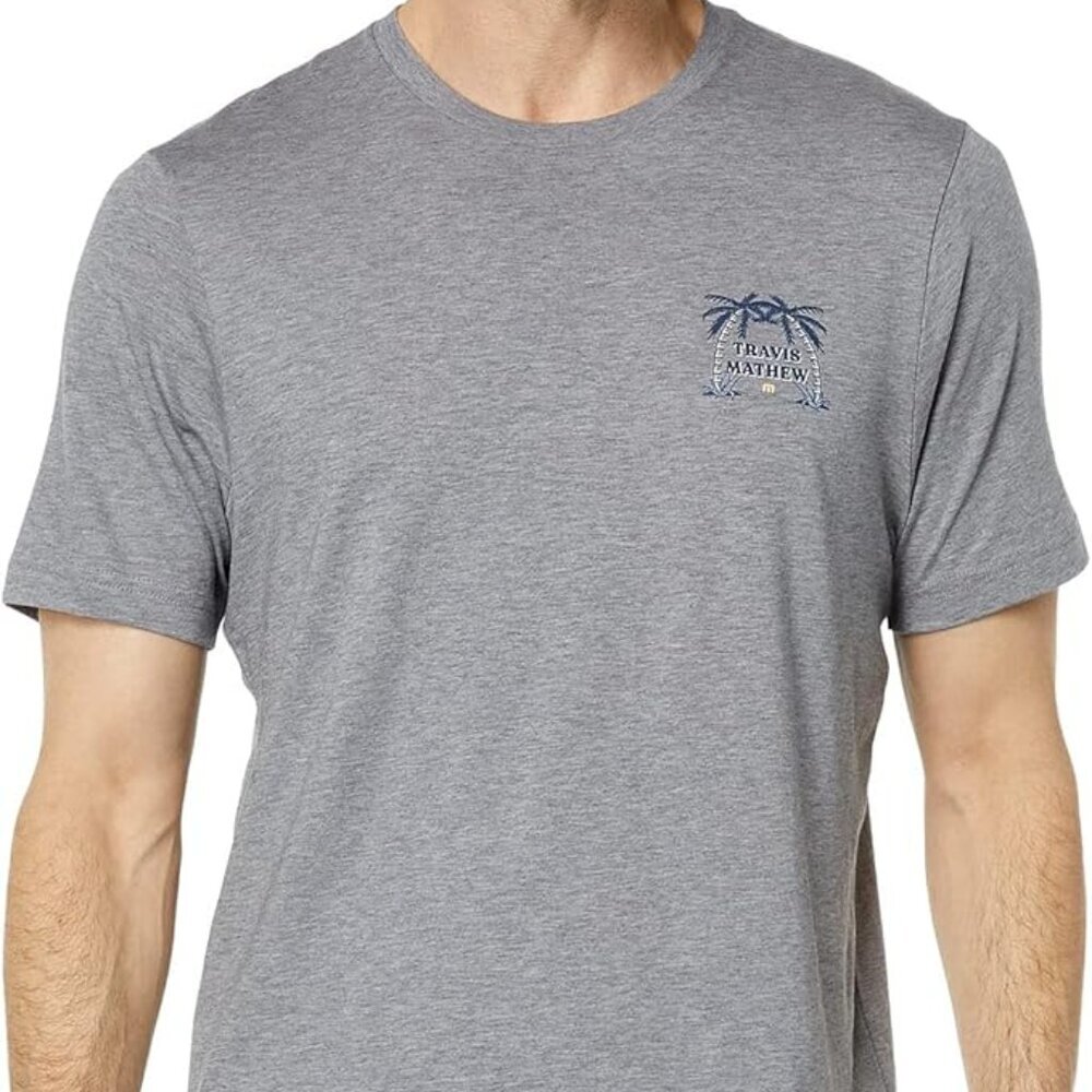 NWT TravisMathew Men's t-Shirt Taco Bout It Heather Grey 2XL
